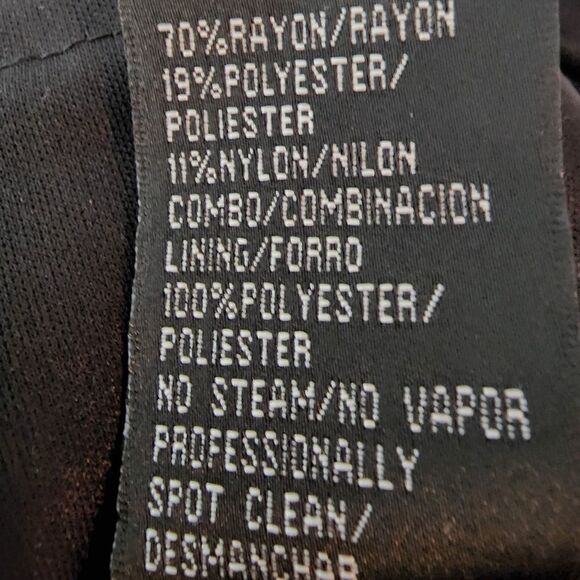 S L FASHIONS WOMEN'S SHIMMER AND CHIFFON SLEEVELESS TIERED DRESS SIZE 12 BLACK - Picture 8 of 8